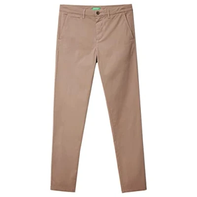 Image of United Colors of Benetton Men&#039;s 4dkh55i18 Pants, Light Brown 04b, 42 UK