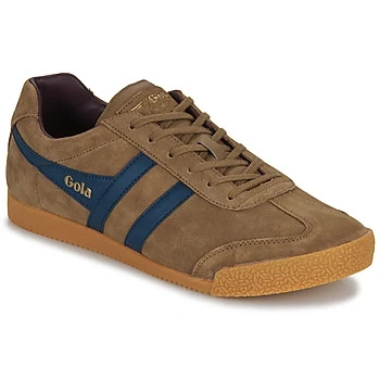 Image of Gola HARRIER men&#039;s Shoes (Trainers) in Brown