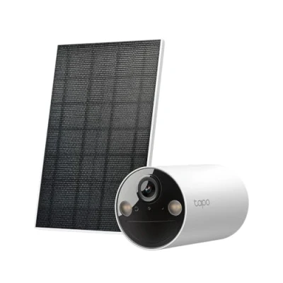 Image of TP Link Tapo C410 Kit (Renewed) 2K 3MP Colour Night Vision Rechargeable IP65 Certified Local/Cloud Storage 110 Angle Solar Panel Included Wireless Battery Security Camera