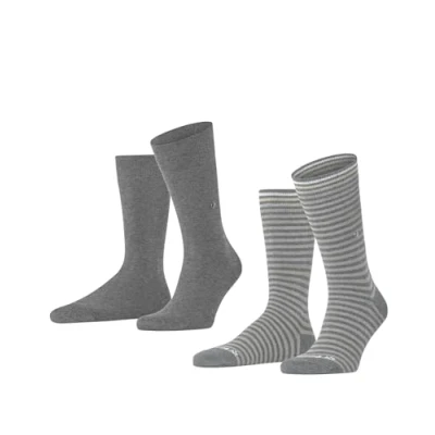 Image of Burlington 2ER PACK Socks, Men&#039;s, Size: 7,5 11, Grau