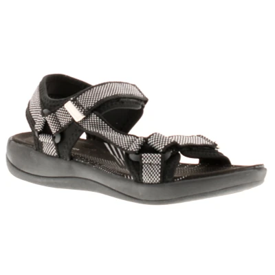 Image of Hush Puppies Women&#039;s SARA Fisherman Sandal, Black, 8 UK