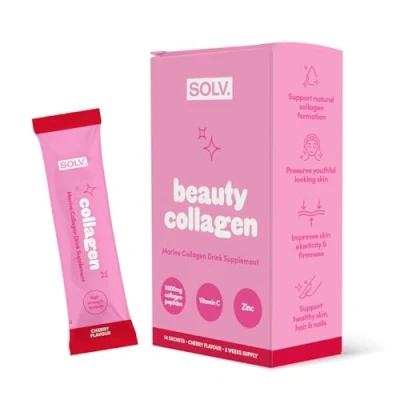 Image of SOLV Cherry Liquid Collagen Sachet 16ml (14 Pack)