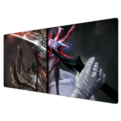 Image of CUSTCH League of Legends mouse padGaming pad blueXXL 900x400Office desk mat largeWaterproof Anti slipThe Unforgotten Yone