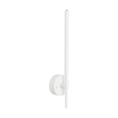 Image of TK Lighting LED wall light Focus, white 46.5 cm metal 2 bulb adjustable