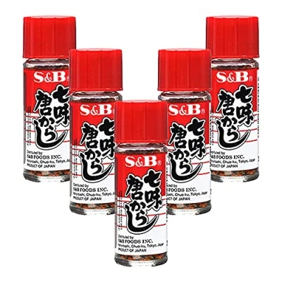 Image of S&amp;B Nanami Togarashi (Assorted Chili Pepper) 15g (Pack of 5)