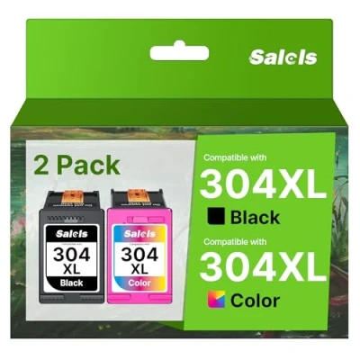 Image of Salols 304XL Ink Cartridges Combo Pack Replacement for HP 304 XL Black and Colour Multipack Envy 5030 5020 5010 5032 DeskJet 3760 3762 2600 2620 2630 2633 3720 3750