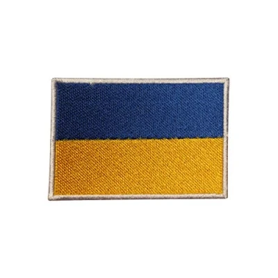 Image of Ukraine National Flag Embroidered Iron on Patch Sew Badge for Clothes etc