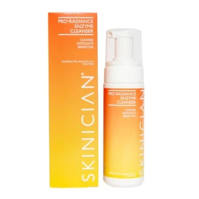Image of SKINICIAN Advanced Pro Radiance Enzyme Cleanser Foaming Facial with Anti Ageing Properties Gentle Exfoliator Natural AHA Vegan &amp; Cruelty Free Skincare (150ml)