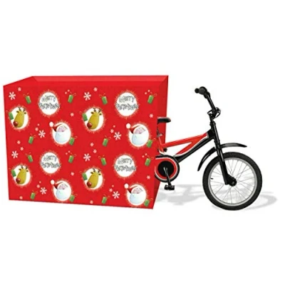 Image of PaulStore Giant Christmas Santa Bike Stocking Large Red Dog Costume (Jumbo Pvc Sack)