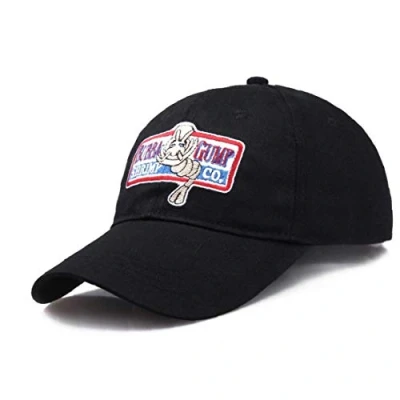 Image of Angoter Bubba Gump Hat Shrimp Embroidered Adjustable Forrest Baseball Cap for Unisex Black