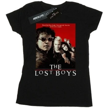 Image of Absolute Cult The Lost Boys Women&#039;s Red Poster T Shirt Black Large