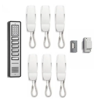 Image of TC282 Bell BL106 6 6WAY Bellini Combined Audio Door Entry INTERCOM System with Coded KEYPAD Access &amp; Lock Release