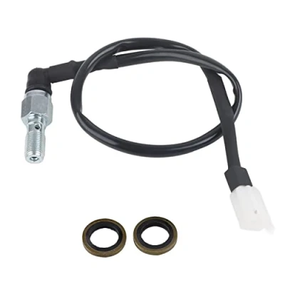 Image of Hydraulic Brake Switch, M10 Universal Motorcycle Pressure Rear Light Switch Hollow Bolt(M10*1MM)