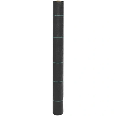 Image of vidaXL Weed Membrane Black 1x150 m PP