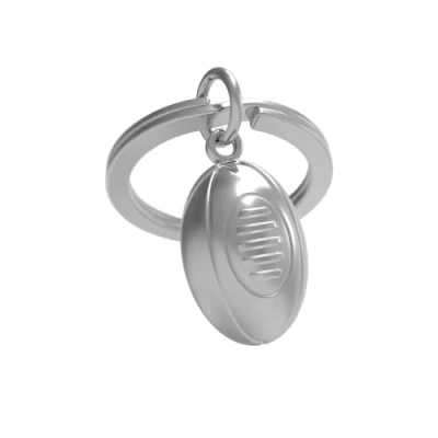 Image of Metalmorphose MTM281 01 Footballer Keyring, metal, One Size, Rugby Ball
