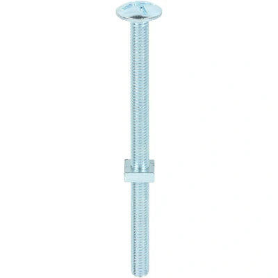 Image of 2x TIMCO Roofing Bolts with Square Nuts Zinc 08120RB Pack of 50