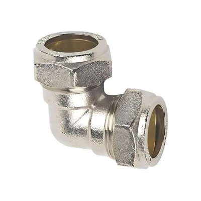 Image of 28mm Compression Chrome Plated Elbow PACK of 2