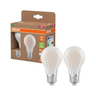 Image of OSRAM LED bulb E27 5W matt 4,000K 1055lm 2er