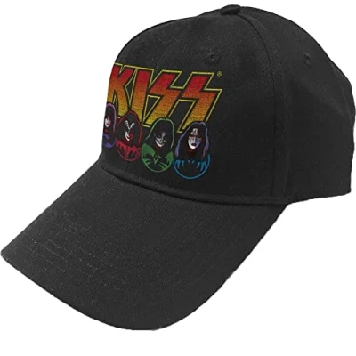 Image of Kiss Logo Black Baseball Cap
