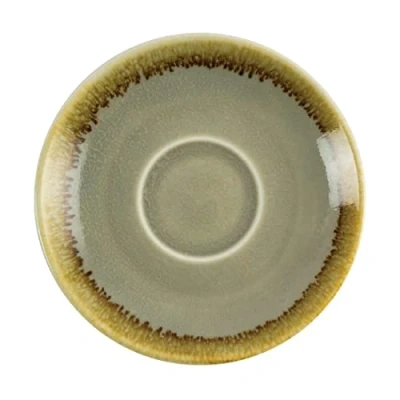 Image of Olympia Kiln Espresso Saucer Moss 115?�mm 45 Cups Coffee Serving Tableware 6pc