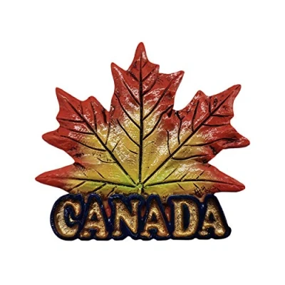 Image of Canada 3D Red Maple Leaf Refrigerator Magnet Travel Sticker Souvenirs,Home &amp; Kitchen Decoration Fridge from China
