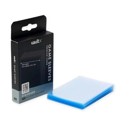 Image of Vault X Standard Board Game Sleeves for Cards of 63x88mm Protect, Preserve with Non PVC Anti Static Fitted Sheath (50pcs)