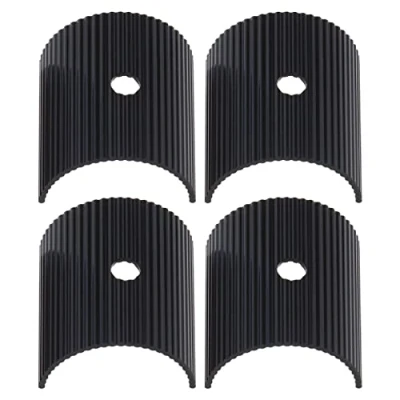 Image of OTOTEC 2PCS Bicycle Handlebar Shim Bike Conversion Sheet Spacer Adapter Reducer Cycling Components Aluminum Alloy 31.8mm to 35mm Black