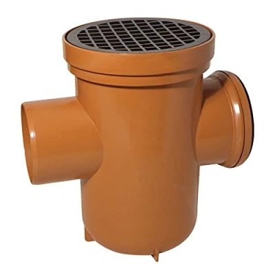 Image of Bottle Gully (Rear Inlet) 110mm Underground Drainage Pipe Fittings Bend Trap Gulley Socket Grid Coupler