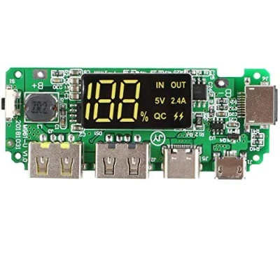 Image of Fasizi 18650 Board Dual USB 5V 2.4A Mobile Module Lithium Battery Charger with Overcharge Overdischarge Short Circuit Protection DIY