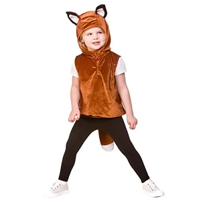 Image of Child/Kids Unisex Fox Animal Tabard Fancy Dress Costume (One Size 3 5 years)