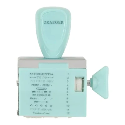 Image of DRAEGER PARIS 1886 YAGO, plastic, turquoise, 9,5 x 14,5 3 cm