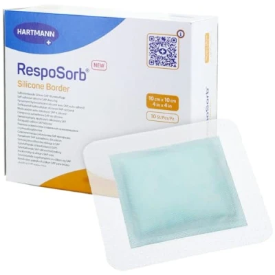 Image of ZETUVIT Plus Silicone Border 10CM X (Pack of 10 dressings)