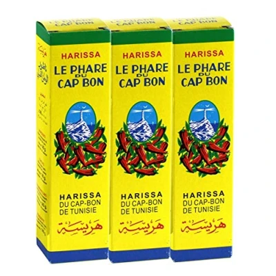 Image of 3x140g Le Phare du Cap Bon Harissa Sauce (3 Large Tubes)