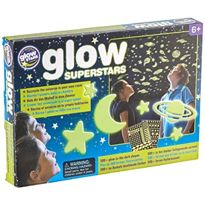Image of The Original Glowstars Company B8800 Brainstorm Toys Glow Superstars, Various , Small