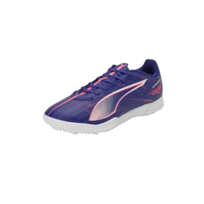 Image of Puma Ultra 5 PLAY Astro turf trainers, Men&#039;s, Size: 9, Lapis lazuli/white/sunset glow Textile/synthetics