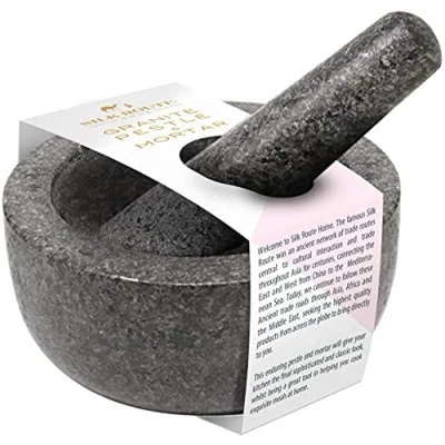 Image of Classic Granite Pestle And Mortar By Silk Route Home