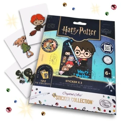 Image of Harry Potter Crystal Art Sticker Pack 3X DIY Diamond Stickers
