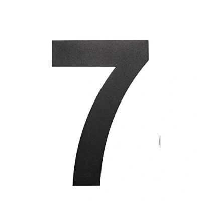 Image of nanlyiau 6in/15.3cm Floating House Number Black Door Stainless Steel Numbers Made of solid 304 Appearance Address Numbers(7)