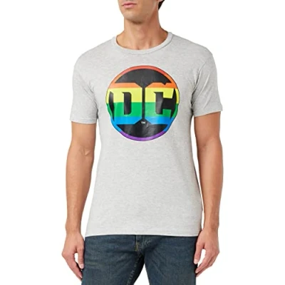 Image of DC COMICS Men&#039;s MEDCOMITS001 T Shirt, GRIS Melange, M