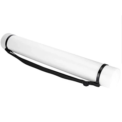 Image of Documents Storage Tube, Moisture Proof Extendable Blueprint for Posters Maps(White)