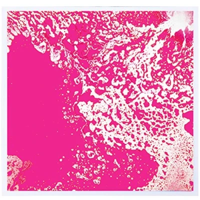 Image of Art3d 1 Pack Fancy Floor Tile for Kids Room Liquid Encased Home Decor, 12&quot; x Pink Red
