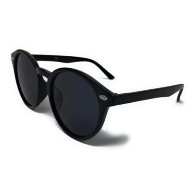 Image of WS UK Round Lens Sunglasses with UV400 Protection Unisex (Black)