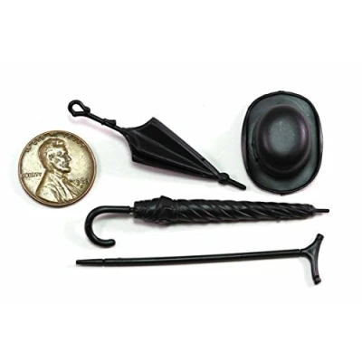 Image of Melody Jane Dolls house Miniature Chrysnbon Umbrellas Walking Stick, Parasol etc