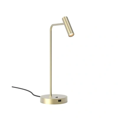 Image of Enna Desk USB C Matt Gold Table Lamp Astro