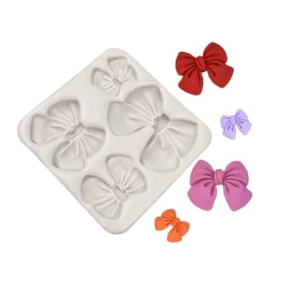 Image of TTOA Bow Knot Silicone Fondant Mould Sugar Craft Cake Decorating