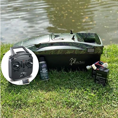Image of Lake Reaper Carp Fishing Bait Boat Camo with Futaba T6L Radio Deeper Pro+ Compatible