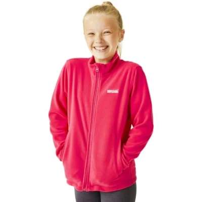 Image of Regatta Kids King II Lightweight Fleece Jacket Pink Potion 15 16 Yrs