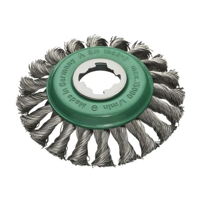 Image of Lessmann X Lock Knot Stainless Steel Bevel Brush 115mm Non Spark