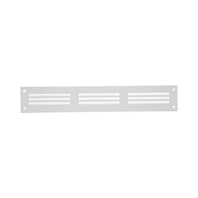 Image of 12&quot; x 2&quot; Inch / 300 50 mm White Air Vent Cover Steel Return Grilles for Ceiling and Sidewall HVAC with Insect Protection Screen (11.81 1.97 Inch, White)