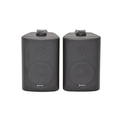 Image of Adastra 2x Black Wall Mountable Surround Sound Home Audio Hi Fi Speakers 60W